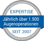 Expertise: jährlich über 1500 Augenoperationen in München seit 2007